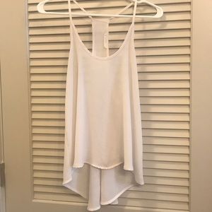 Sheer racerback tank